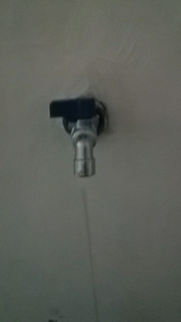 Kran 3/4 Tembok Mini Cebol Model Onda Gagang Biru Kuat Babet Kualitas