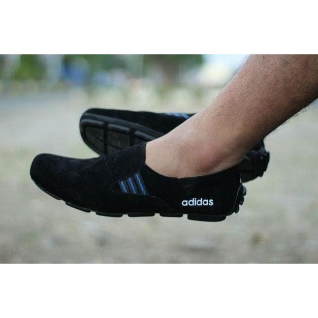 Sepatu Casual Slop Pria Adidas Suarez Mocasin Loafers Formal Santai - Putih, 39