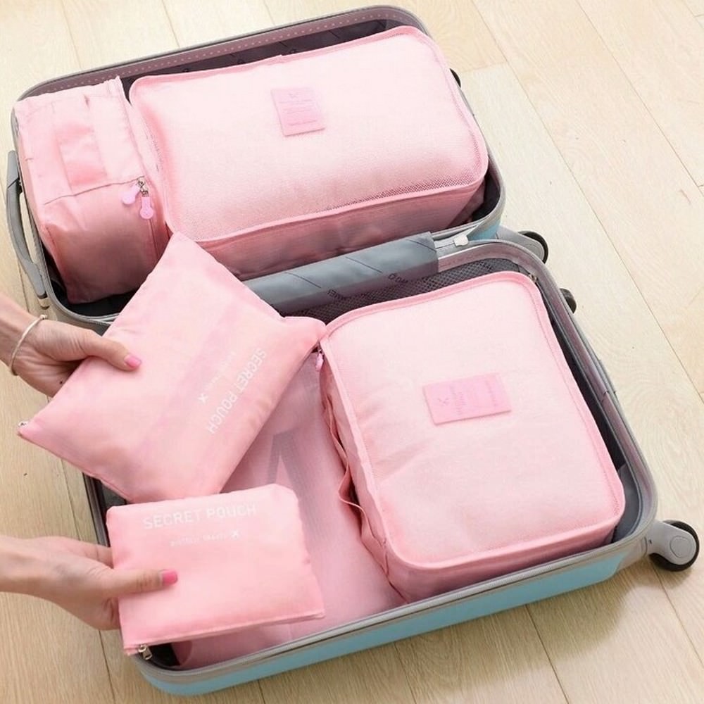 Big Size Travel Organizer 6in1 Set Storage Travelling Bag 6 in 1 Large Koper Tas Laundry Pouch Besar