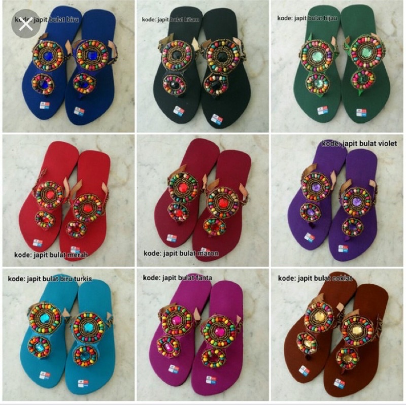 sandal mute bali / sendal payet bali / sandal jepit bali / sendal mute