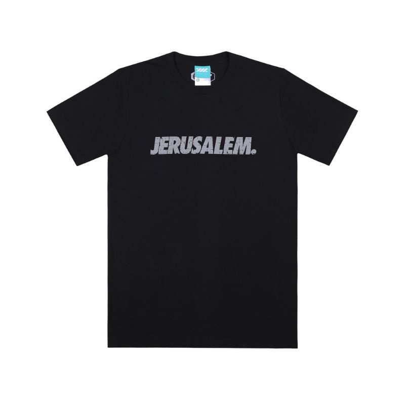 WADEZIG TERLARIS KAOS PRIA WDZG "JERUSALEM BRICK BLACK" ORIGINAL