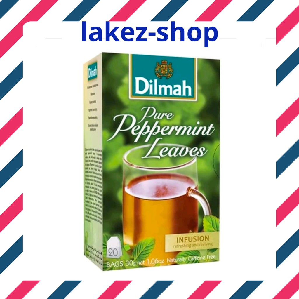 

Dilmah Pure Peppermint Leaves- Naturally Caffeine Free - Tea Bags