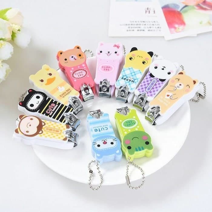 ( DPT 2pcs ) Gunting Kuku Karakter Korea Nail Clipper Bayi Anak Cutter Tangan Kaki