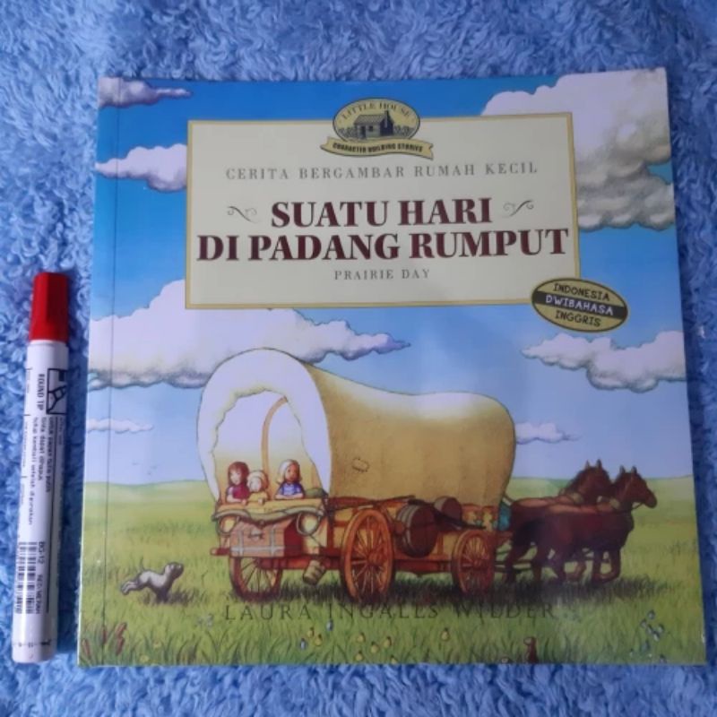 Little House Suatu hari di padang rumput cerita bergambar rumah kecil
