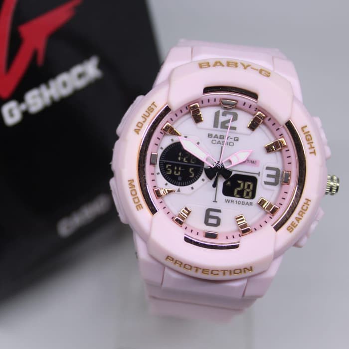 JAM TANGAN PRIA / WANITA BABY G BGA 230 BABY PINK