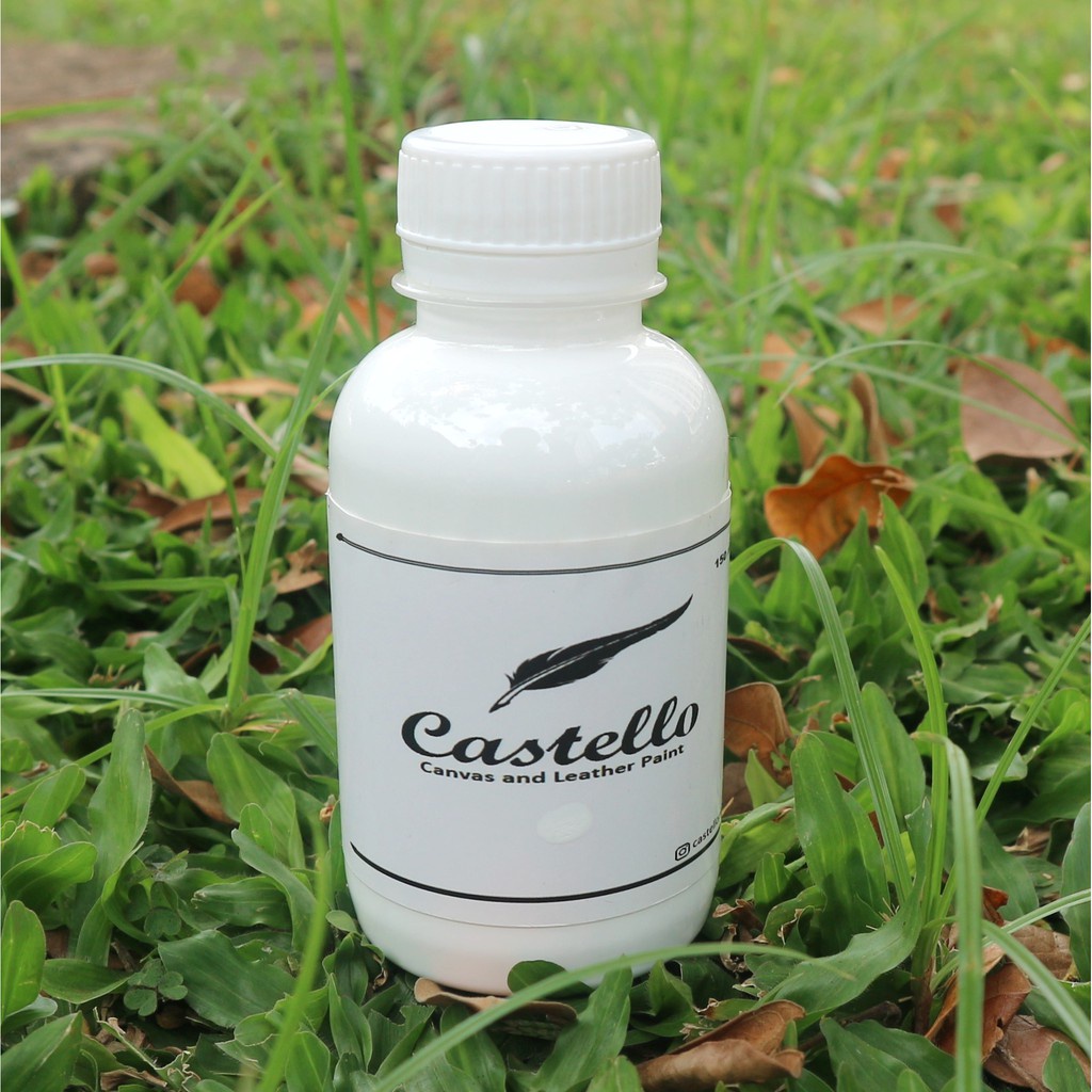 

Cat Castello Sepatu dan Tas Putih Khusus Kulit & Kanvas