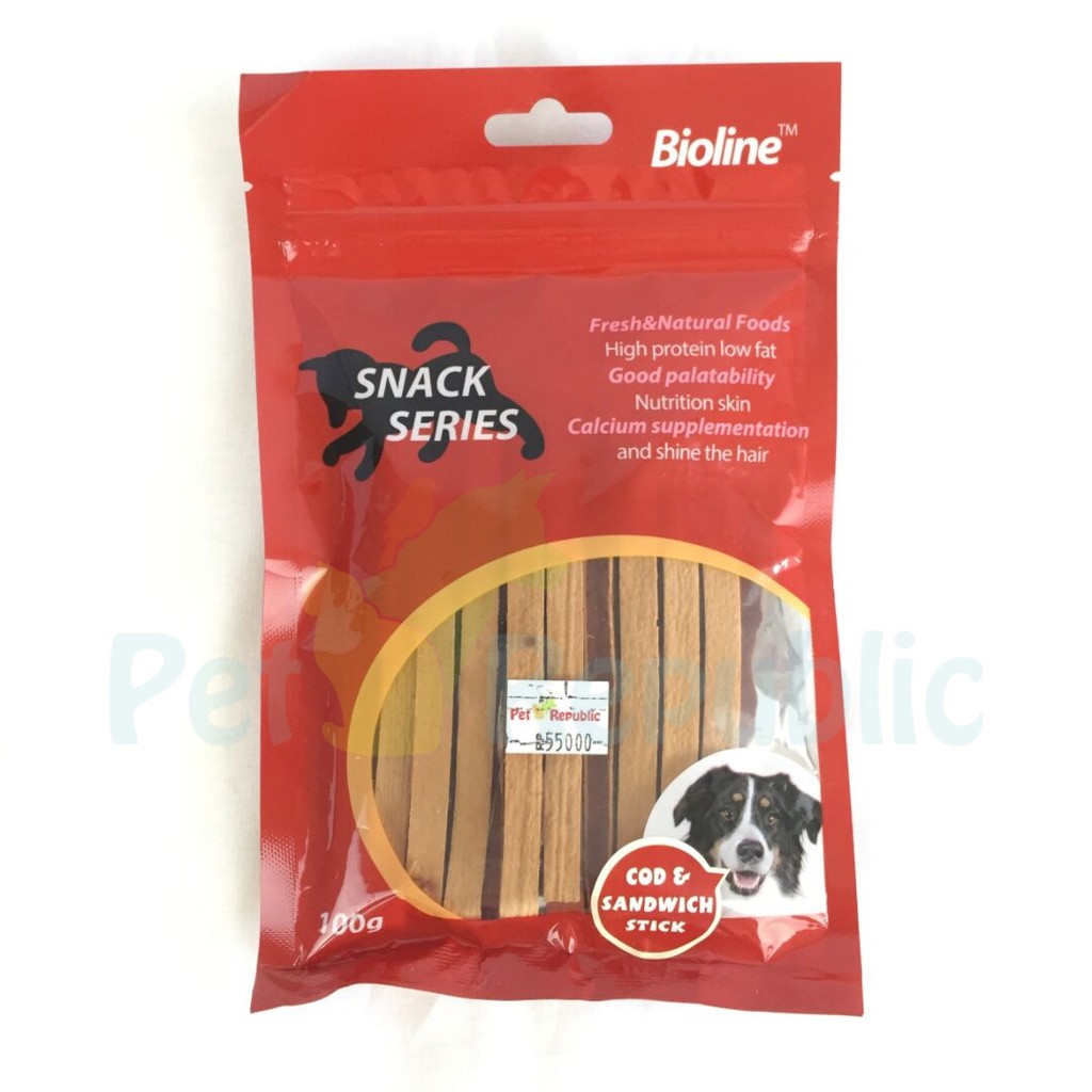 

BIOLINE Dog Snack Cod and Sandwich Series 100gr