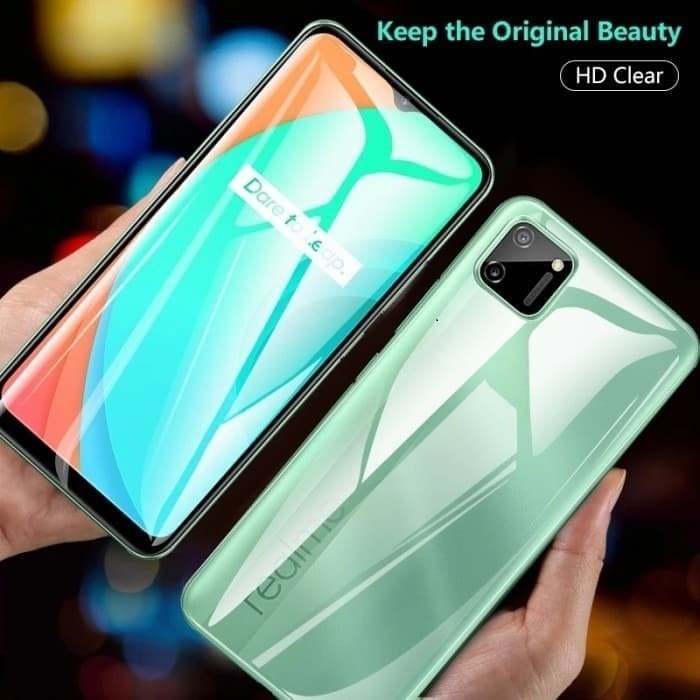 REALME C55 C55 NFC C15 C12 C11 2020 ANTI GORES HYDROGEL FULLSET CLEAR DEPAN DAN BELAKANG BENING FRONT AND BACK SCREEN GUARD JELL PELINDUNG LAYAR DAN BELAKANG ANTI JAMUR SKIN GARSKIN