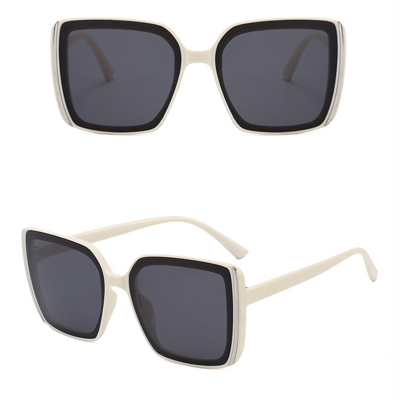 COD INS Fashion Oversized Square Kacamata Hitam Wanita Kaca Mata Fashion  Sunglasses