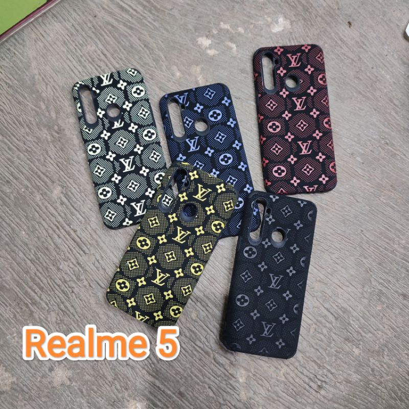 Silikon Case Realme 5 Motif Lv Timbul Softcase Premium