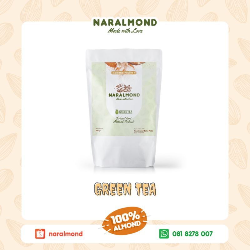 ALMOND ASI BOOSTER ALMOND GREENTEA / PREMIUM ALMOND / 200GR / ASI BOOSTER