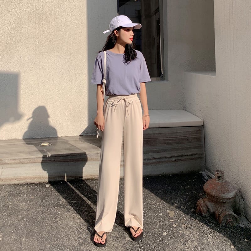 Korean Long Pants / Celana Culotte Wanita / Celana Kulot Knit Kiyora Premium Long Pants / Jolla Pants