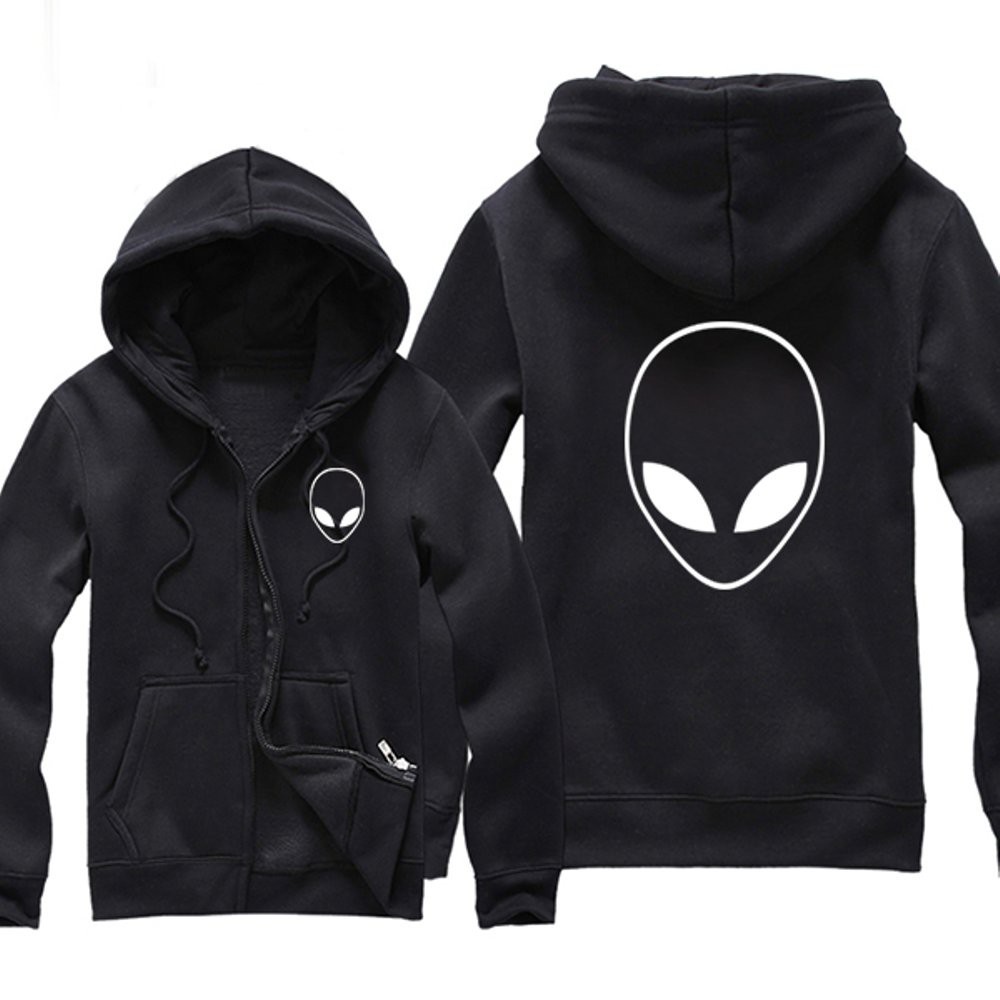 Jaket Zipper Hoodie Sweater Distro Alien 1