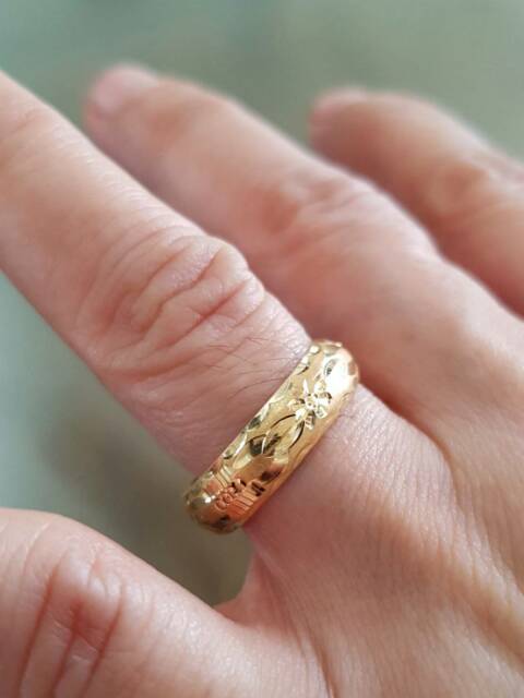 Cincin anak dan dewasa emas asli kadar 65% 16k lokal 22 0,5 1 1,5 g gr gram polos ukir belarotan