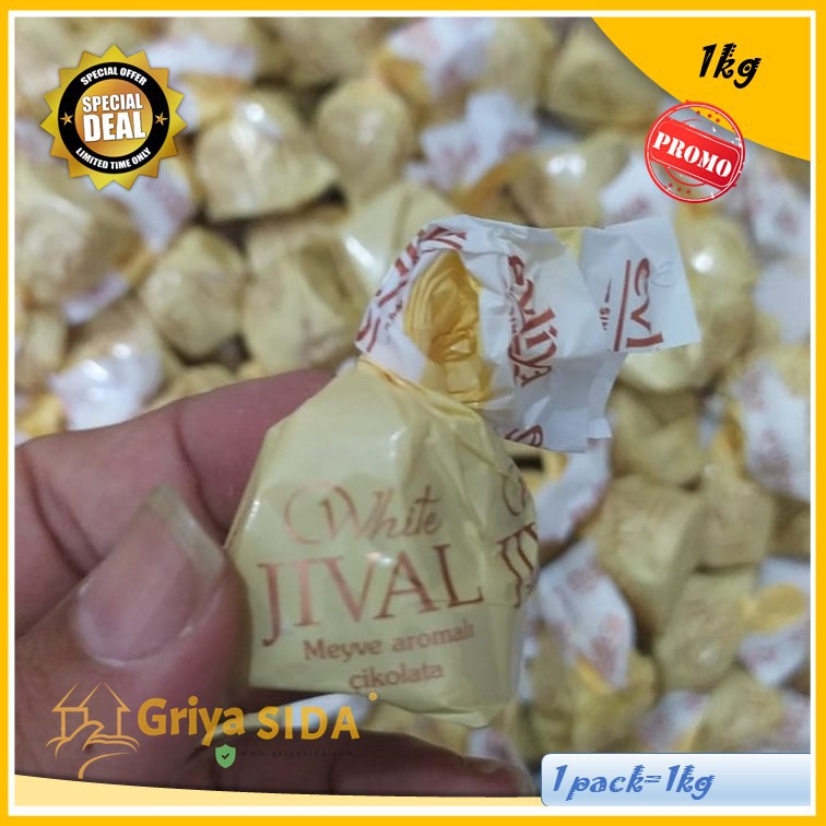 Coklat turki 1kg coklat putih jival white kuning original harga grosir