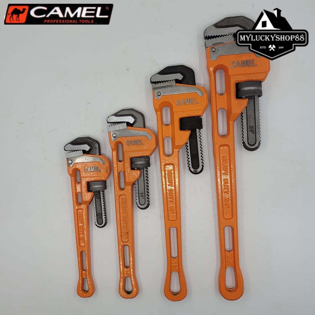 Camel Kunci Pipa Ledeng 12 Inch Heavy Duty Pipe Wrench HD Pembuka Baut