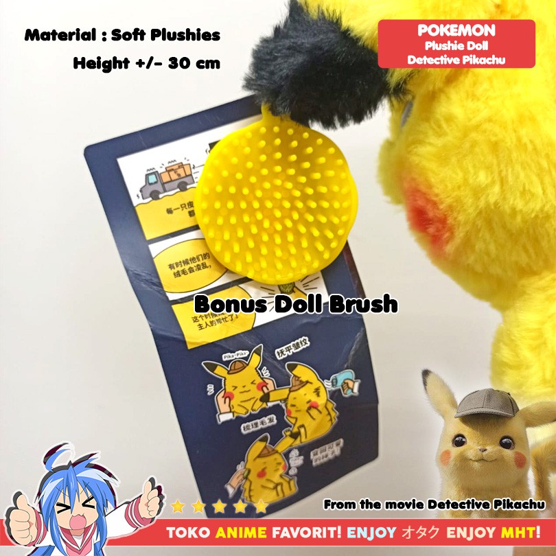 Boneka Anime Karakter Pokemon Detective Pikachu