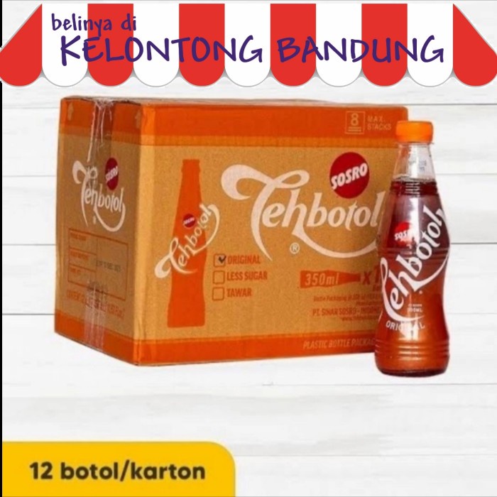

(BISA COD) Teh Botol Sosro 350ml - 1 Dus