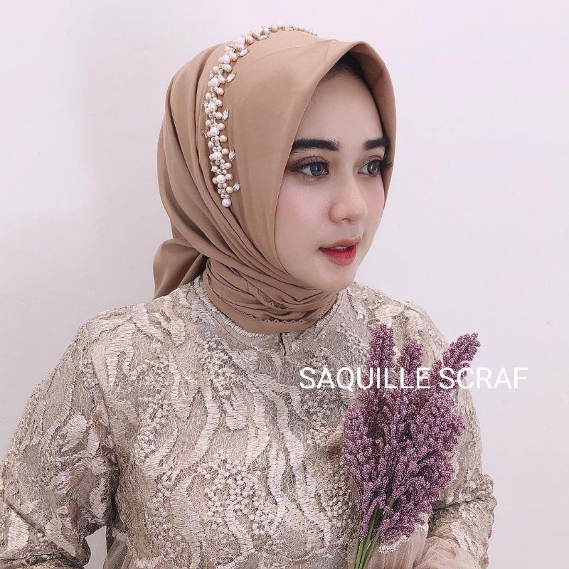 segiempat bella square payet mutiara permata/jilbab segiempat bella square bando payet/hijab bella-4