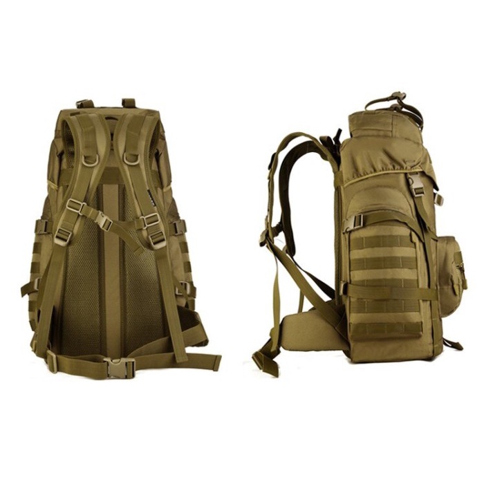 Tas ransel 60L Kapasitas Besar Militer Ransel Taktis Backpack