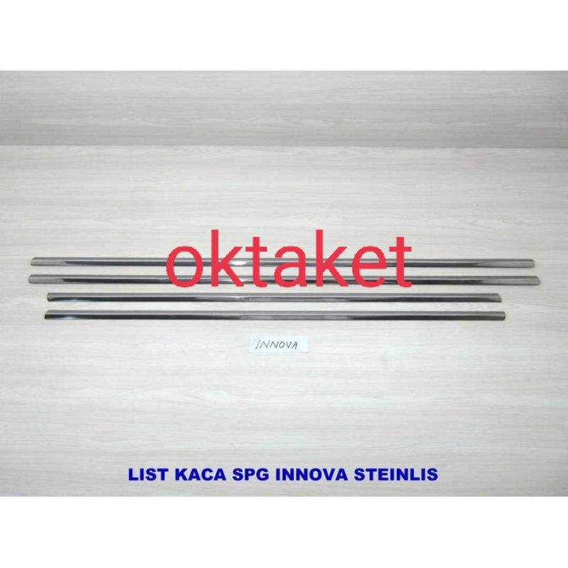 list kaca samping Grand / New / Old innova lama 2004-2015 stainless