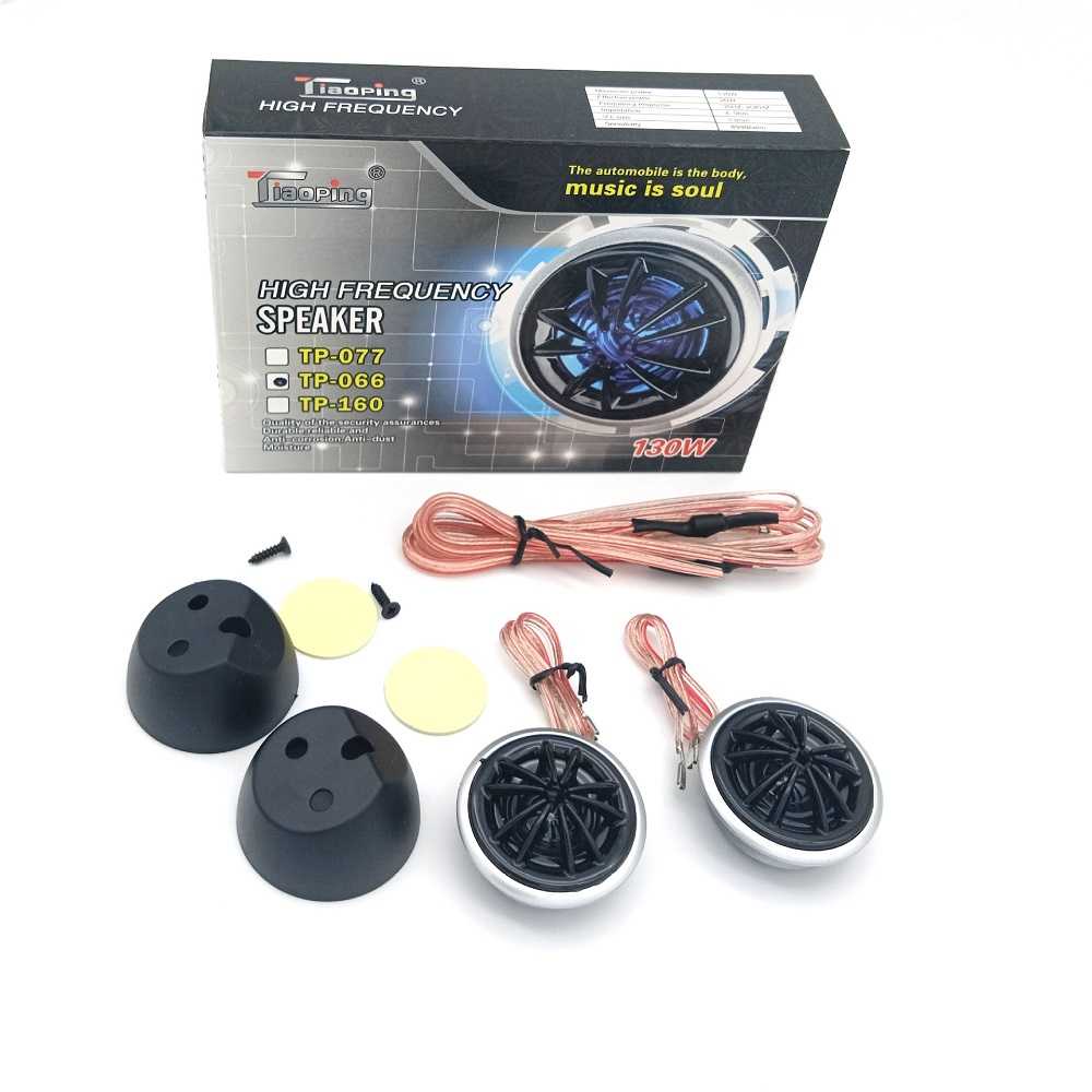 MUSICSOUL Speaker High Frequency Dome Tweeter HiFi 130W 2 PCS - TP-066