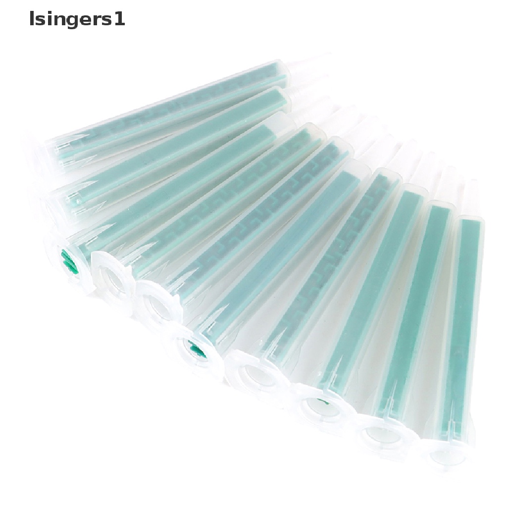 (lsingers1) 10pcs / Set Kepala Nozzle Mixer Resin AB 83mm