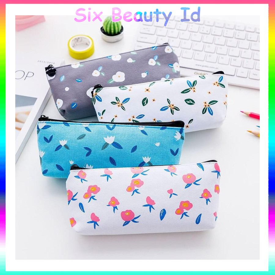 

Sale! TP0074 Tempat Pensil Canvas Flower Printing Tempat Kosmetik Pouch