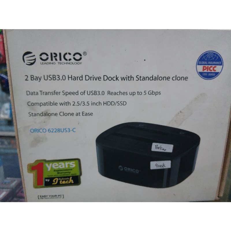 () Hdd docking 2 slot sata