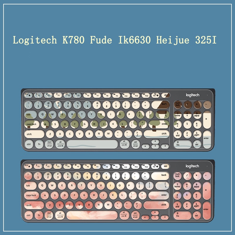 Film Pelindung Debu Motif Kartun Bunga Untuk Keyboard Logitech K780 Fude Ik6630 Heijue 325I