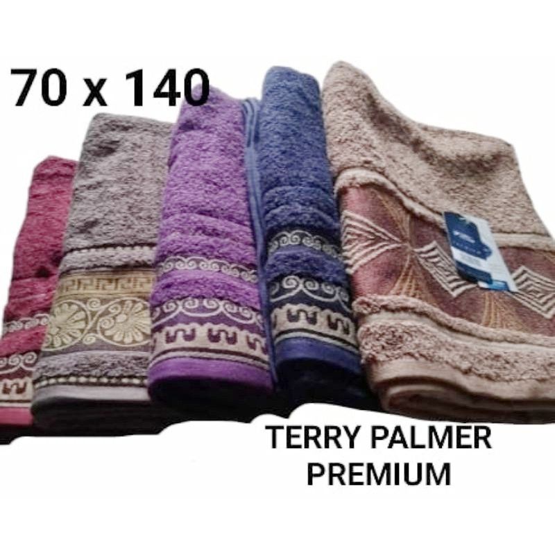 Handuk Mandi Dewasa TERRY PALMER Premium Tebal Katun 100% Cotton Warna Polos Jumbo / Handuk Mandi Dewasa