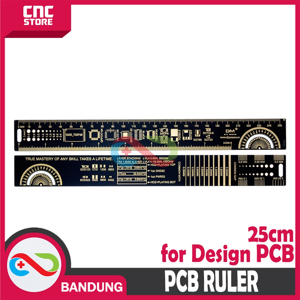 Jual PCB RULER 25 CM PENGGARIS PCB UNTUK REFERENSI DESAIN PCB | Shopee