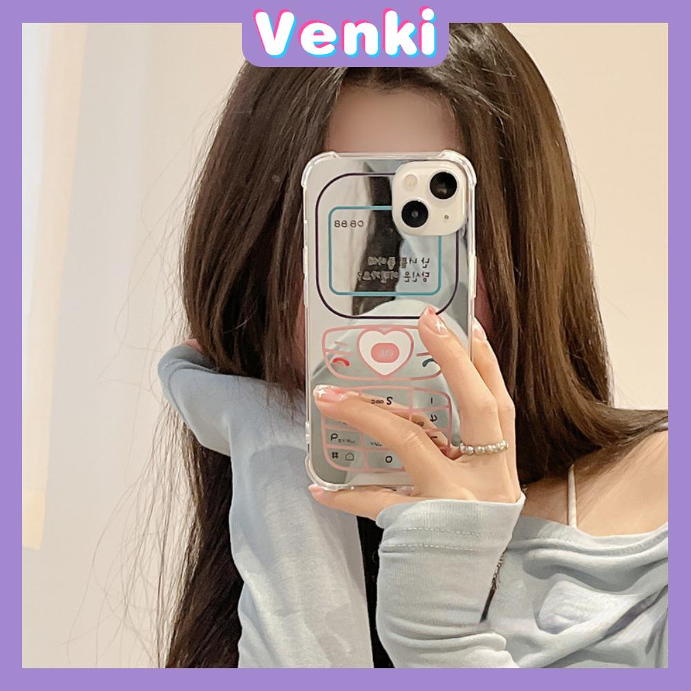 iPhone Case Acrylic Luxury Makeup Mirror Airbag Shockproof Protection Camera Retro Funny Cute Compatible For iPhone 11 iPhone 13 Pro Max iPhone 12 Pro Max iPhone 7 Plus iPhone xr