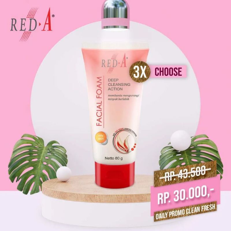 Paket 3 Red-A Facial Foam