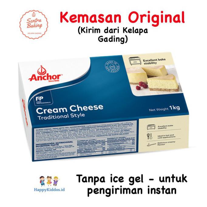 

Cream Cheese Anchor 1 Kg Readystock Termurah Kirim Dr Klp Gading - Original 1 Kg Uluyaala