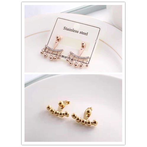 Anting titanium biji bola perhiasan fashion 0019,8066