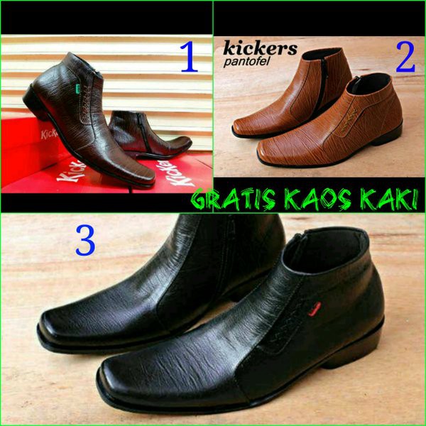 Seller Store Sepatu Pantofel Pantufel Pria Sepatu Kerja Kantor Pria / Kickers Boots Pantofel kulit
