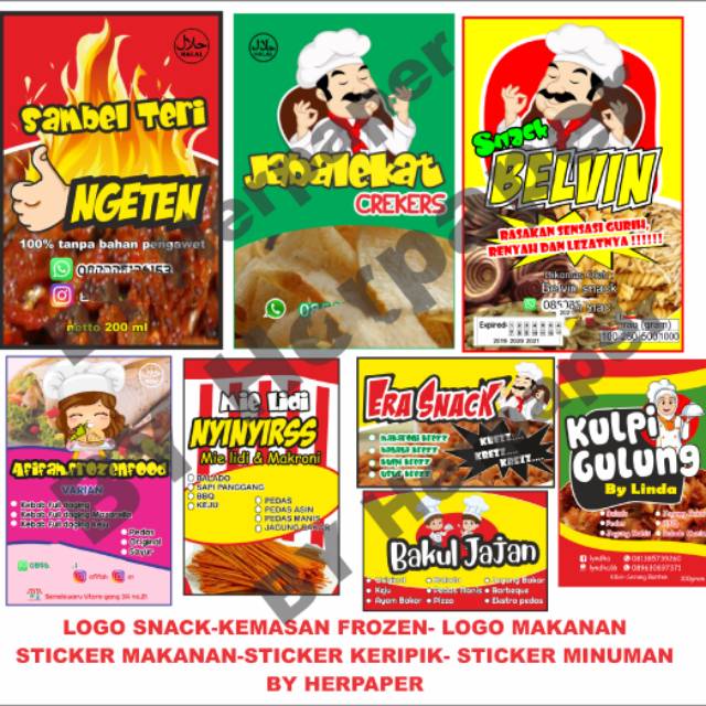 20 Koleski Terbaru Stiker  Makanan  Pedas Aneka Stiker  Keren