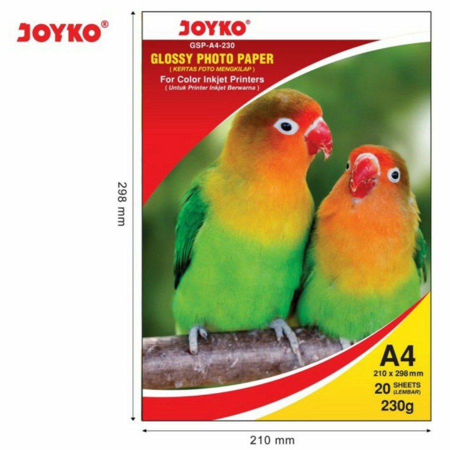 

JOYKO Glossy Photo Paper Kertas Photo Foto Joyko A4 230 gr (GSP-A4-230)