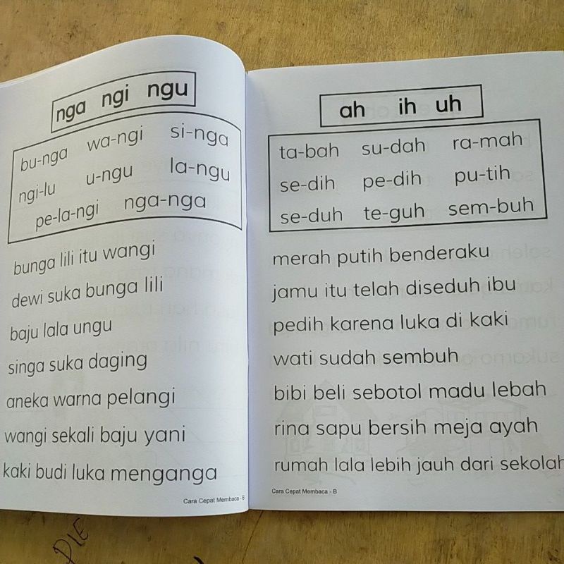 ORI buku cara cepat membaca untuk taman kanak-kanak kelompok B penerbit bintang pendidikan