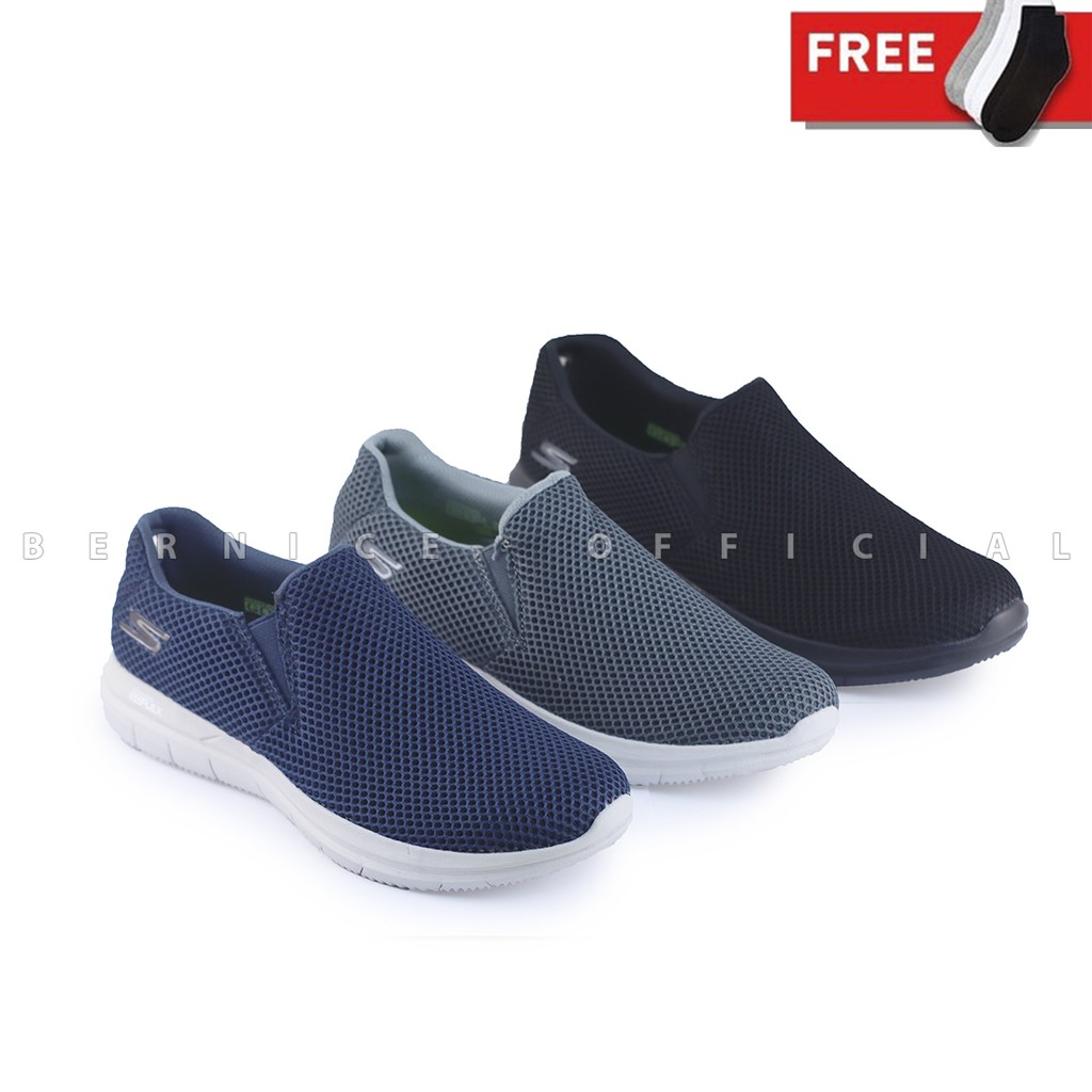 SKECHERS MENS Goflex Completion Original Sepatu Pria - Free Dus