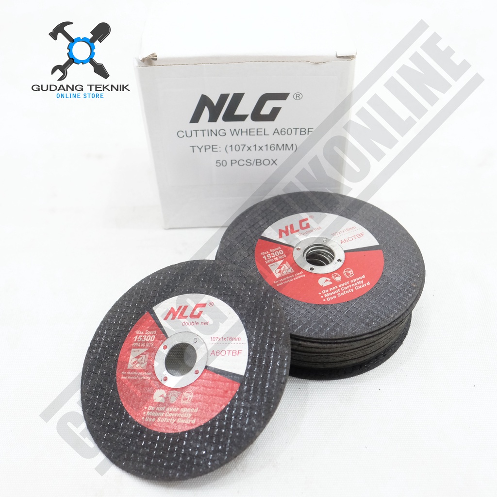 Mata Batu Gerinda 4&quot; Potong Besi Stainless NLG / Cutting Wheel Disc Mata Batu Grenda Potong 4 Inch NLG