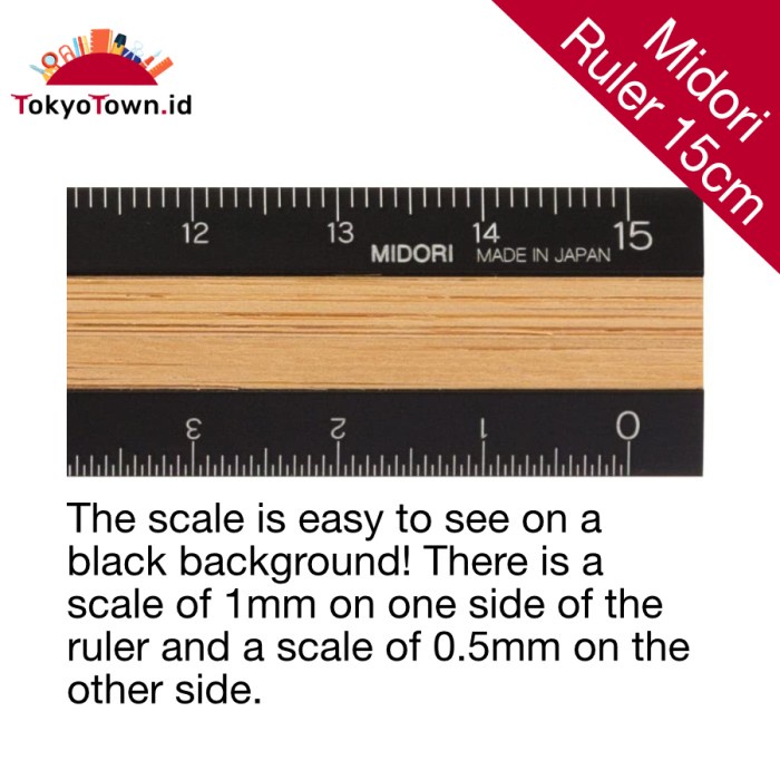 

Bergaransi Midori Aluminum And Wood Ruler 15 Cm Black-Brown Bergaransi