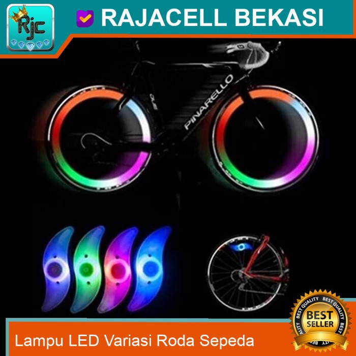 Lampu Led Variasi Roda Ban Sepeda atau Motor Flash Light Waterproof