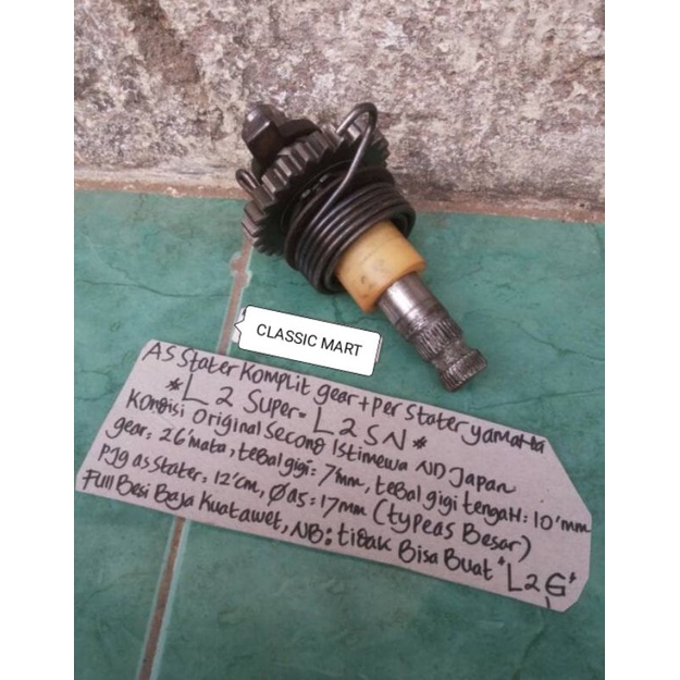 AS KICK STATER SELAHAN ENGKOLAN YAMAHA L2SN-L2 SUPER-L2SUPER ORI