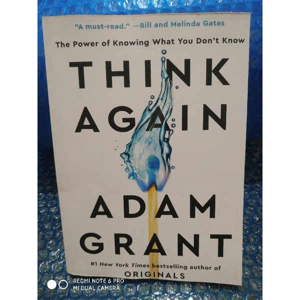 

THINK AGAIN ADAM GRANT