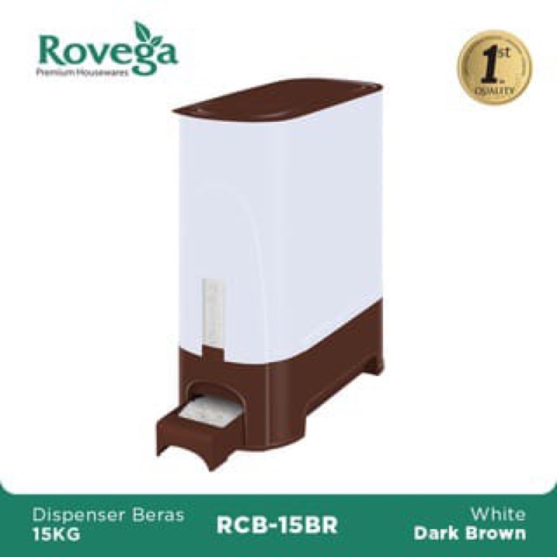 Dispenser Container Tempat Beras Tempat Simpan Penyimpanan Beras Rovega Rice Box MURAH ROVEGA RCB15