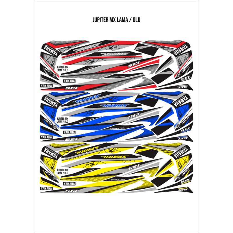 STRIPING JUPITER MX LAMA/OLD 2010 RACING / decal sticker mx lama