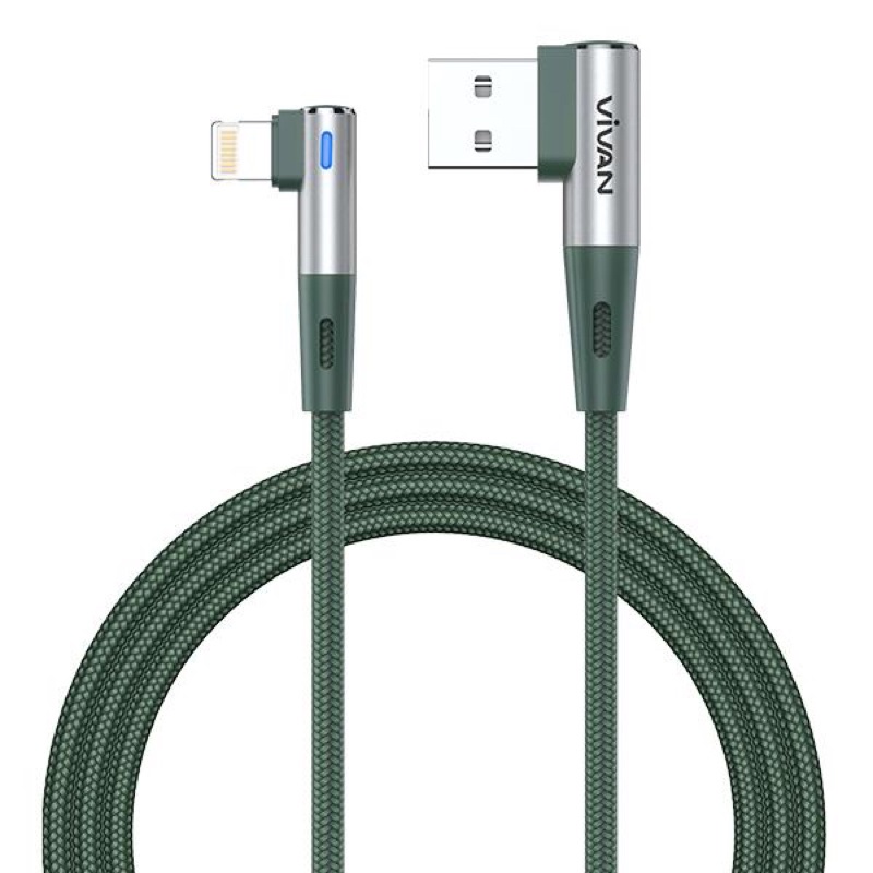 VIVAN Kabel Data BWL100S 100CM Cable Data Lightning 2.4A For iPhone Colorful Garansi Original