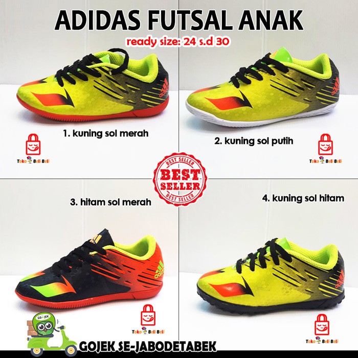 adidas futsal anak. futsal anak. adidas anak. sepatu futsal anak turun harga 22 5